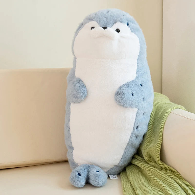 Stuffed Seal Sea Lion Plush Toy Cartoon Animal Sea Otter Soft Doll Sleeping Pillow Sofa Cushion Cute Christmas Birthday Gift