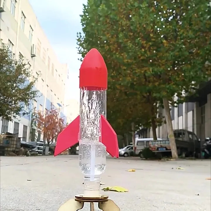 DIY Water Rocket Launcher Kit STEM Educational Science Experiment Outdoor Water Play Toy for Kids Physics Learning and Gifts
