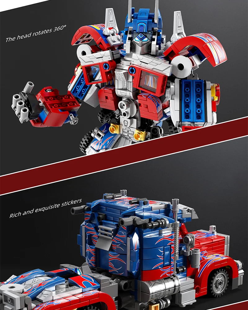 MOC Technology Movie 2 in 1 Deformation Transform Robot Model Building Blocks Bricks Toys Cars Birthday Gifts for Kids Children