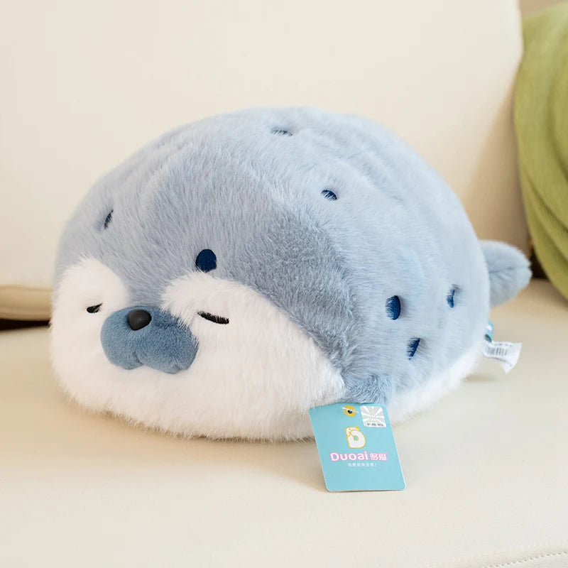 Stuffed Seal Sea Lion Plush Toy Cartoon Animal Sea Otter Soft Doll Sleeping Pillow Sofa Cushion Cute Christmas Birthday Gift
