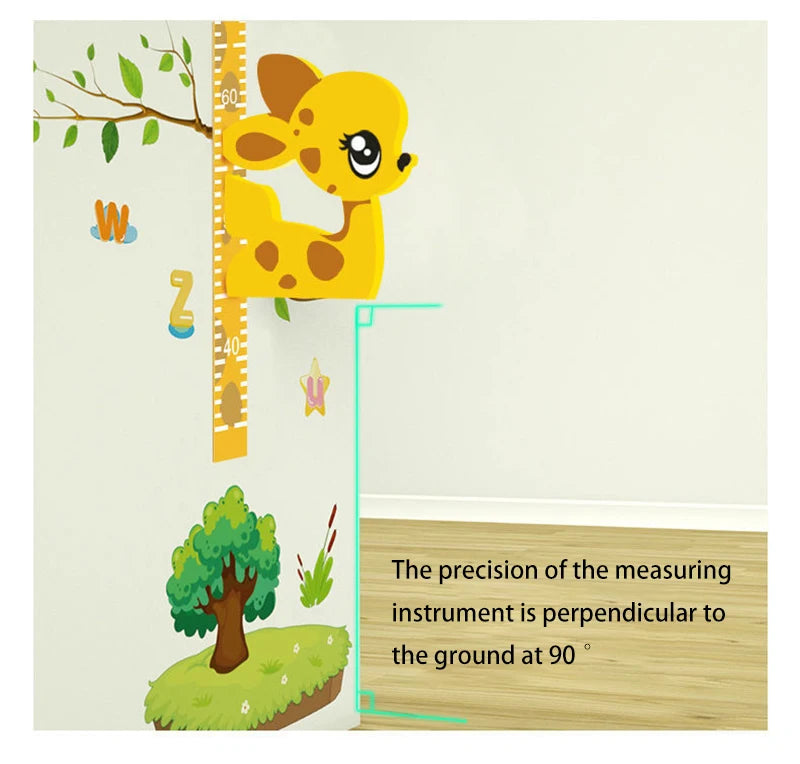 Removable 3d Three-dimensional Cartoon Height Stickers Self-adhesive Children's Magnetic Suction Baby Height Wall Stickers
