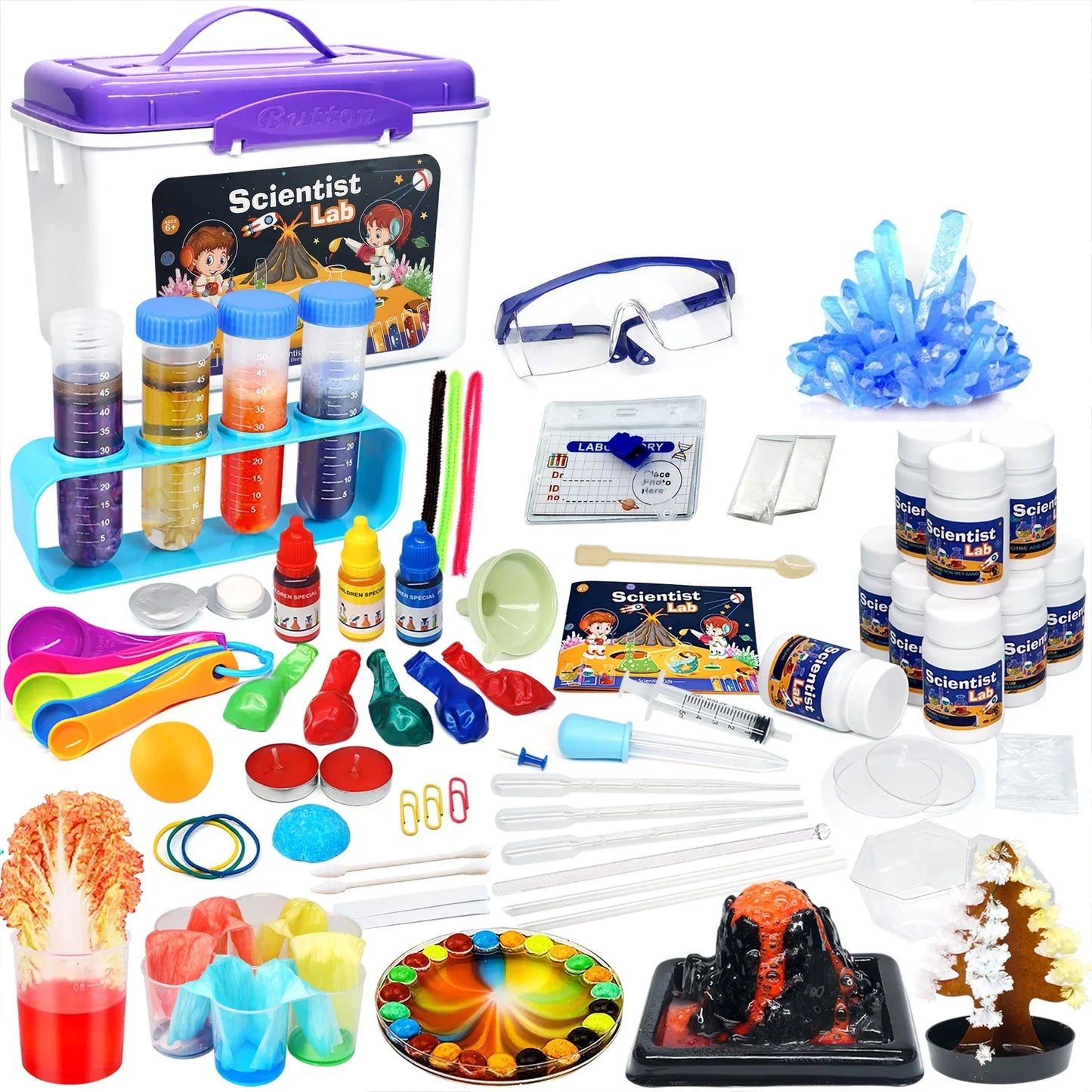 English Version Kids Science Laboratory Montessori Toys Chemical Experiments Kits Children Educational Science Popularization
