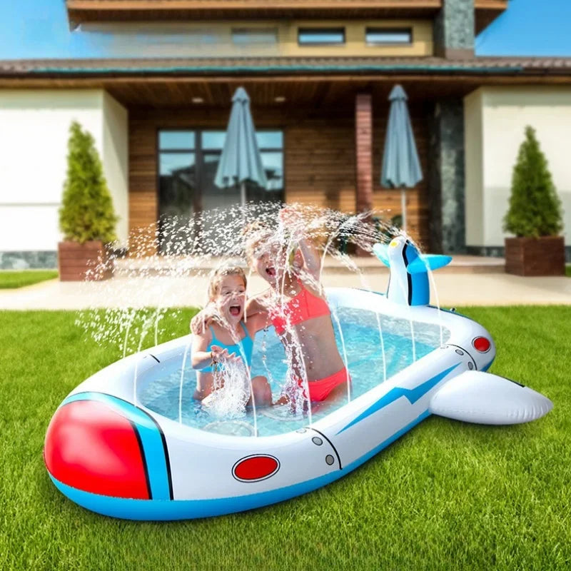 Children Play Sprinkler Pad Summer Beach Inflatable Spray Mat Outdoor Game Toy Garden Lawn Swimming Pool Mat Bathtub for Kids