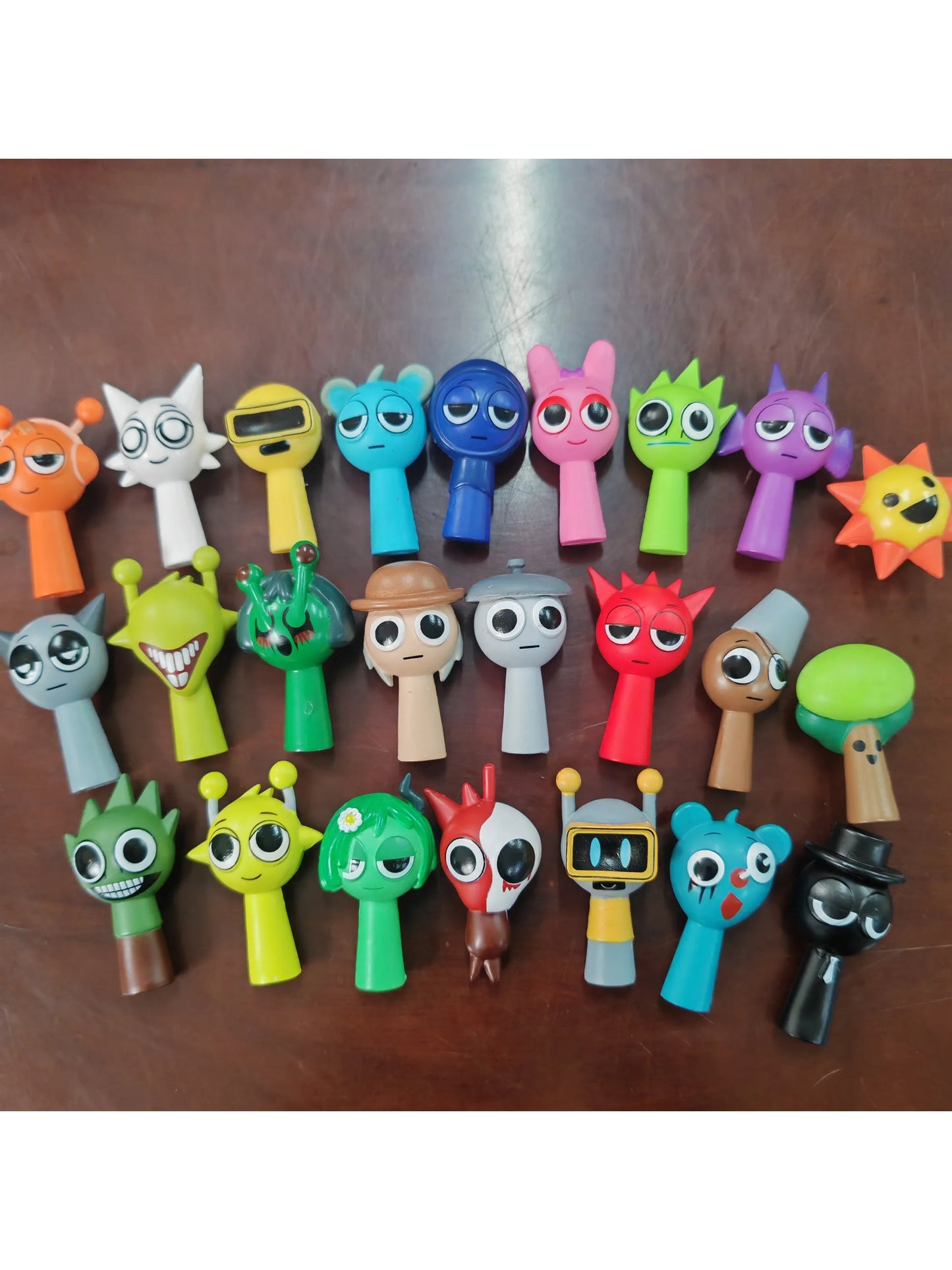 6pcs 4.5cm Funny Sprunki Figuras Model PVC Sprunki Game Action & Toy Figures