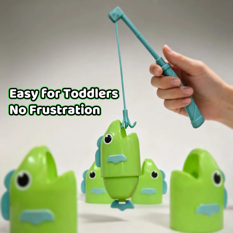 Fishing Master Extendable Fishing Battle Game Parent-Child Interactive Montessori Fine Motor Skills Educational Toy for Kids