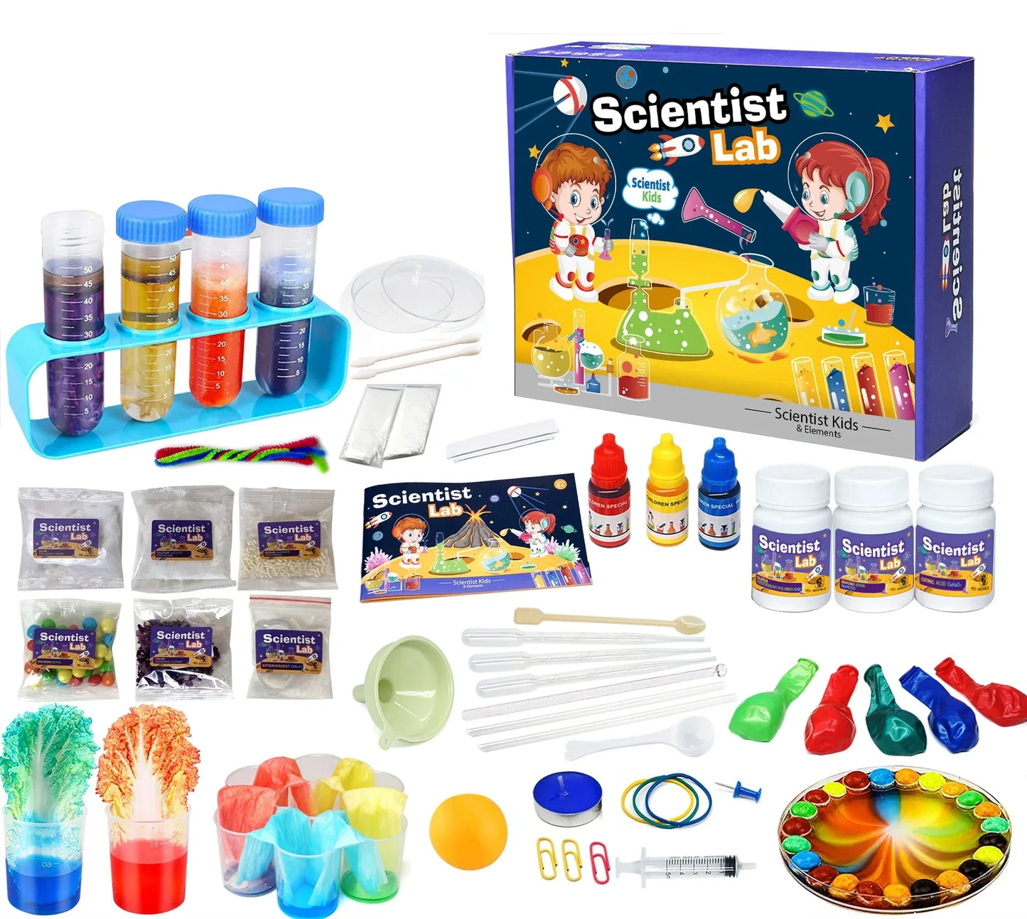 English Version Kids Science Laboratory Montessori Toys Chemical Experiments Kits Children Educational Science Popularization