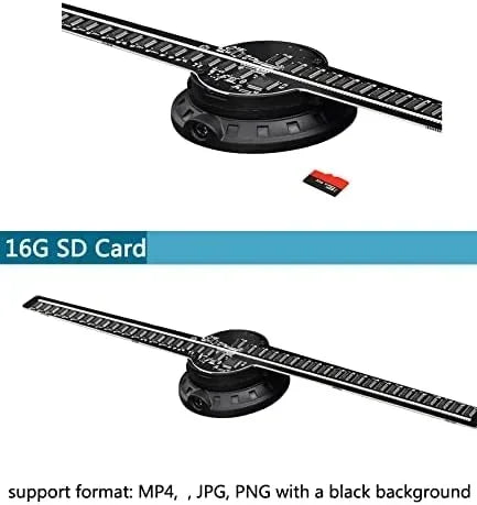 3D Hologram Fan 3D Holographic Projector Advertising Display Light HD Holographic Projector Stores Bars Party Xmas Halloween