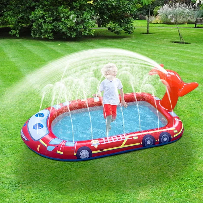 Children Play Sprinkler Pad Summer Beach Inflatable Spray Mat Outdoor Game Toy Garden Lawn Swimming Pool Mat Bathtub for Kids