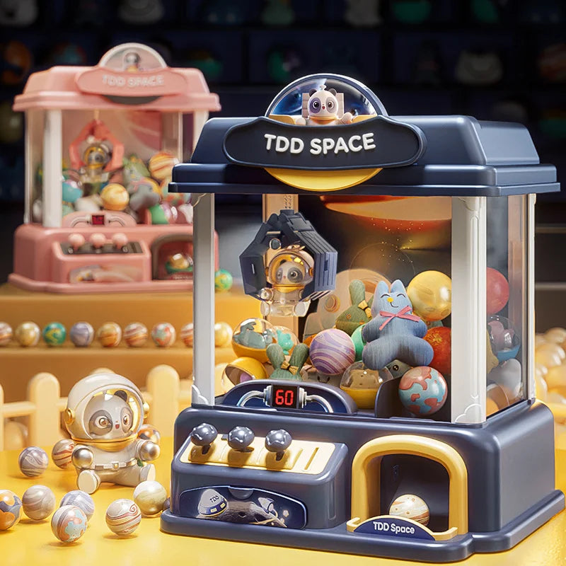 Doll Machine Coin Operated Play Game| Mini Claw Catch Toy Machines