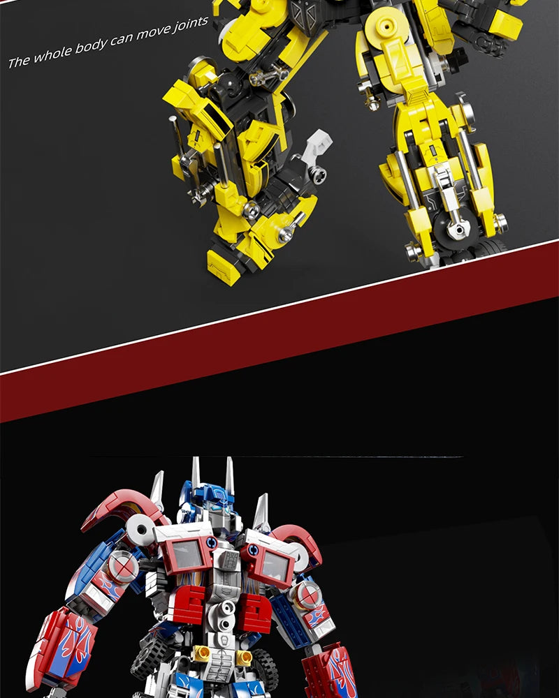 MOC Technology Movie 2 in 1 Deformation Transform Robot Model Building Blocks Bricks Toys Cars Birthday Gifts for Kids Children