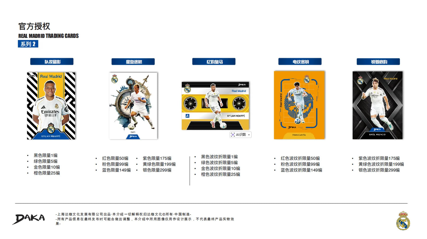 Daka 2025-2026 Trading Cards Top Audience Machester Cuty Juventus Ac Milan Internazionale Milano Football Star Official Box Gift