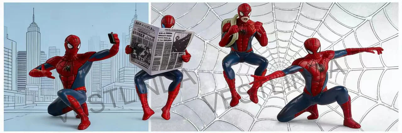 Superhero Spiderman Marvel Model Action Doll Mini Avengers Toy