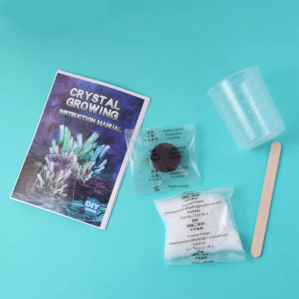 Grow a Crystal Crystal Growing Science Kit Colored Crystals Easy To Grow Science Experiments Toy Stirring Sticks DIY Craft