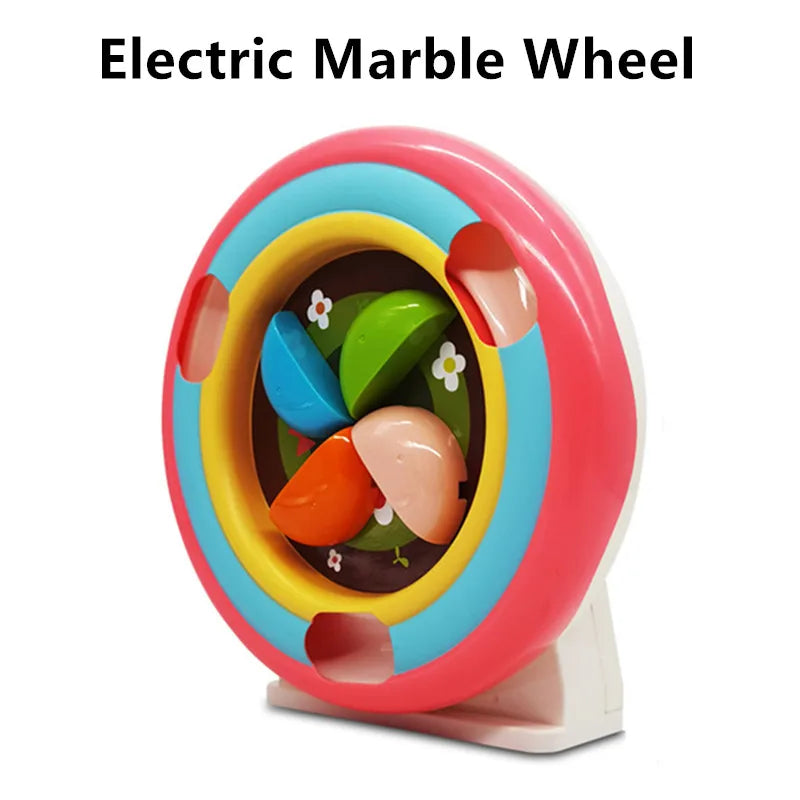 Large Marble Run Electric Spiral Lift Windmill Wheel Roller Coaster Paino  Slide Dino Track Parts Compatible Building Blocks Toy