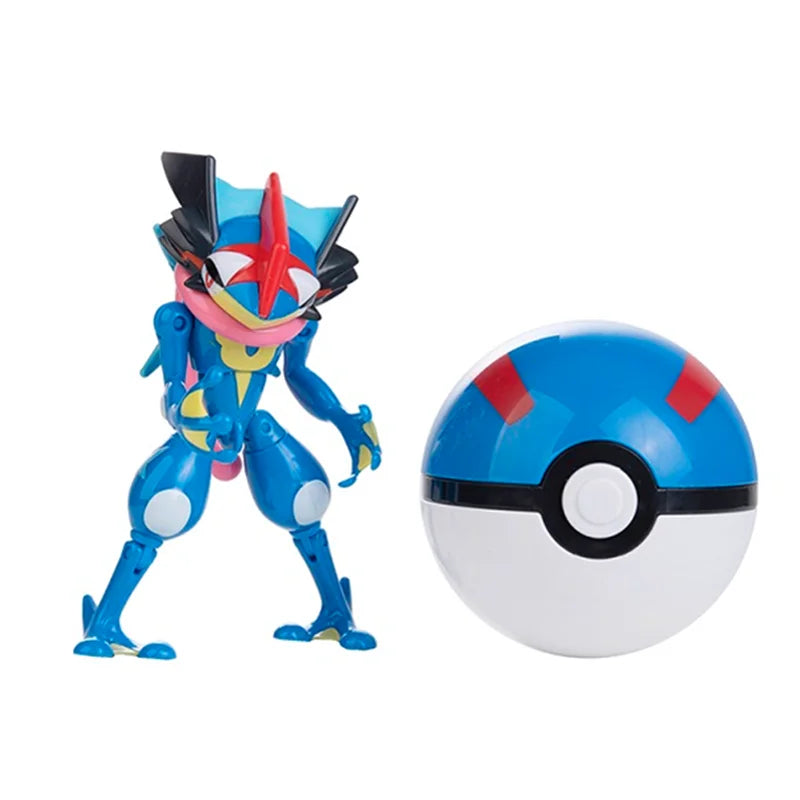 Pokemon Anime Figure Pikachu Mewtwo Charizard Genuine Box Pocket Monster Action Deformation Pokeball Toy Figures Model Gifts