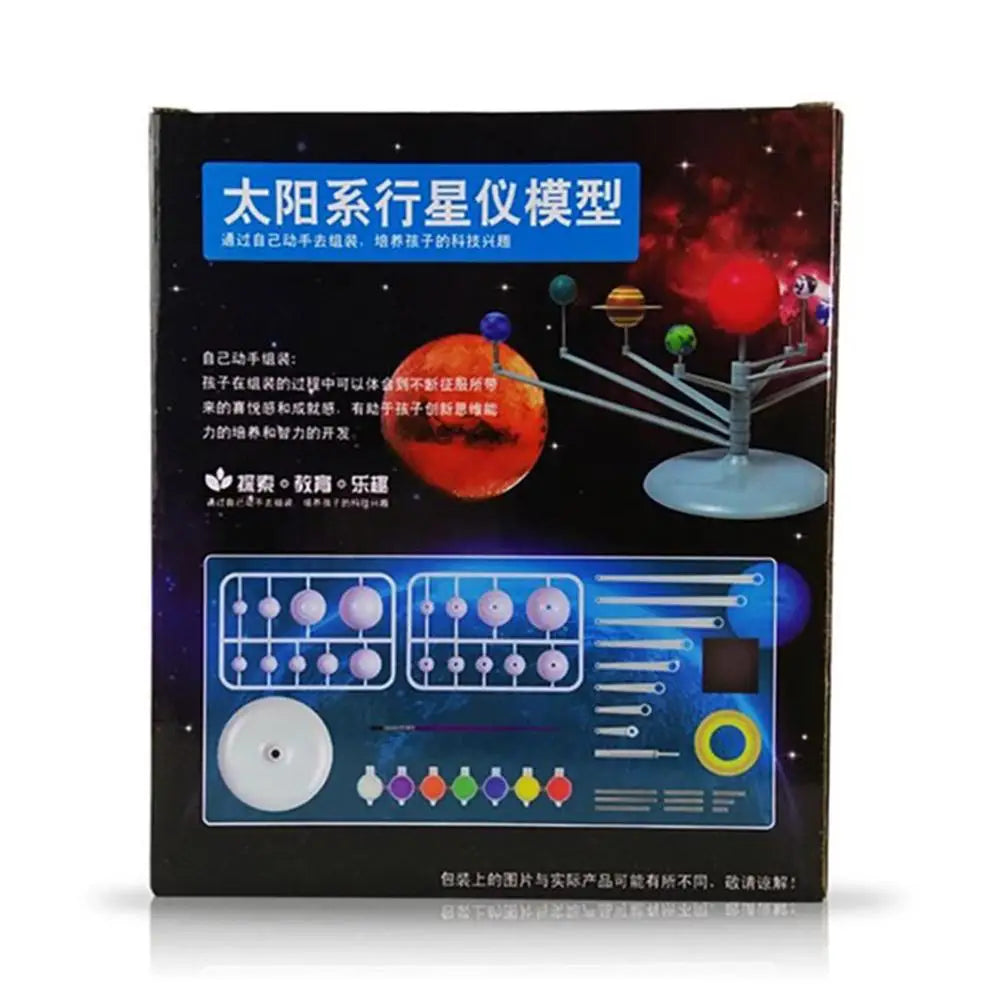 DIY Solar System Planetarium Model Kit 3D Eight Planets Science Project Educational Astronomy Toy for Kids Space Learning Gift