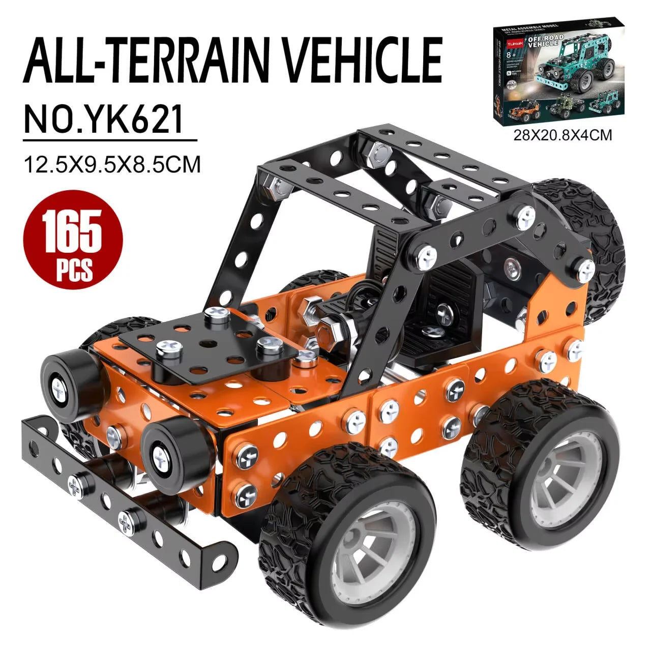 Building Toys Model Truck Set STEM Building Projects Model Car Kit Toys for Kids Assembly Toys for Boys 3D Metal Engineering Kit