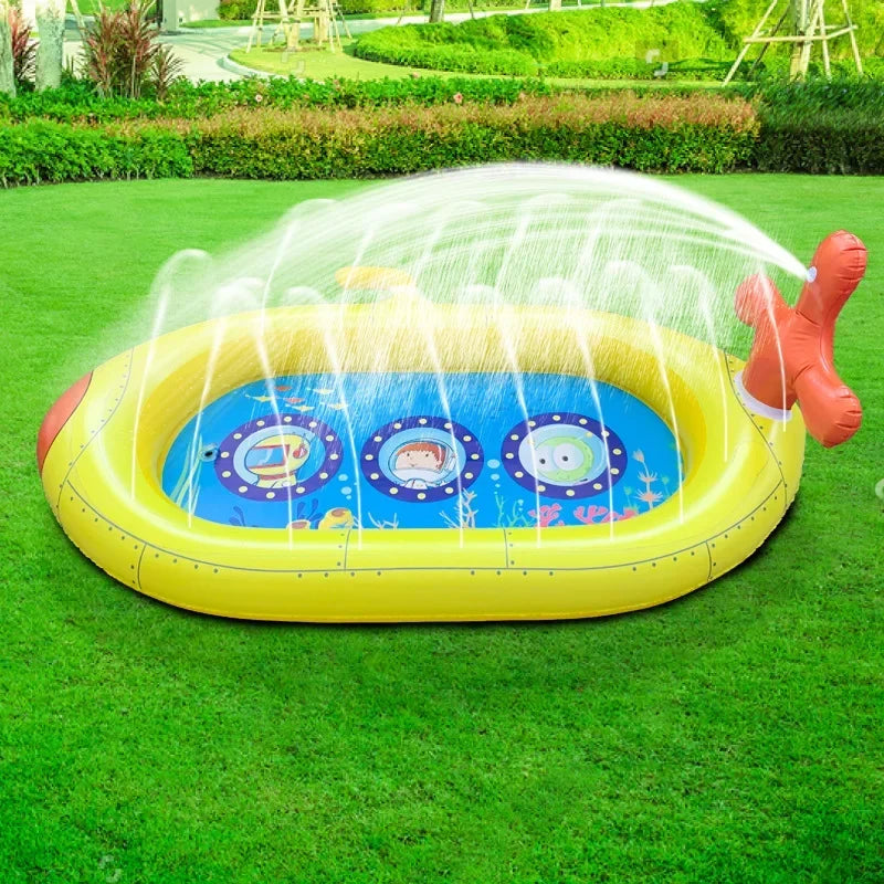 Children Play Sprinkler Pad Summer Beach Inflatable Spray Mat Outdoor Game Toy Garden Lawn Swimming Pool Mat Bathtub for Kids