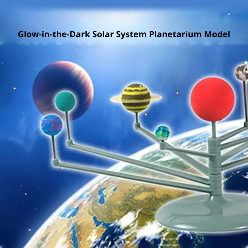 DIY Solar System Planetarium Model Kit 3D Eight Planets Science Project Educational Astronomy Toy for Kids Space Learning Gift