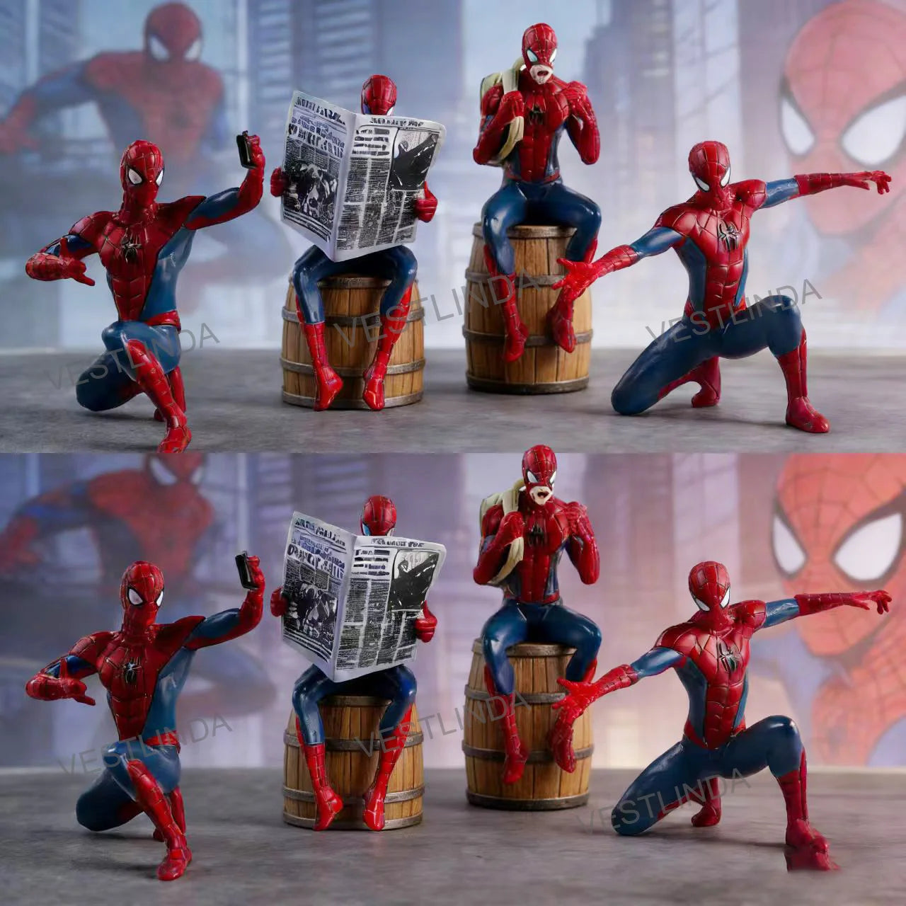 Superhero Spiderman Marvel Model Action Doll Mini Avengers Toy
