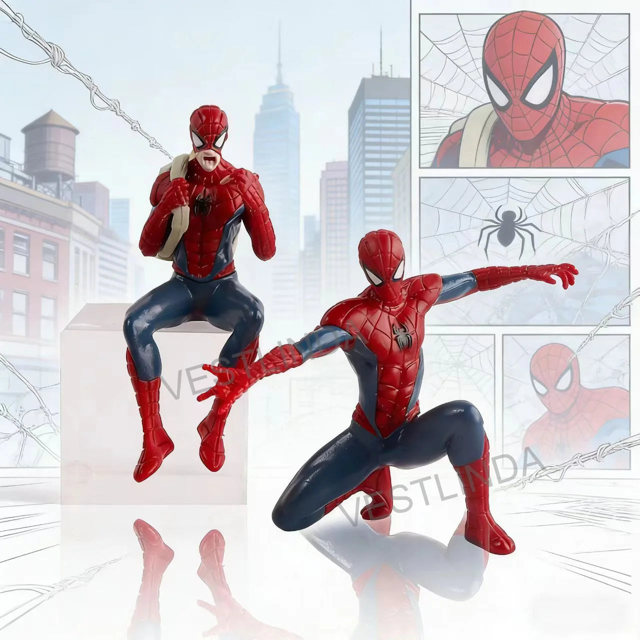 Superhero Spiderman Marvel Model Action Doll Mini Avengers Toy