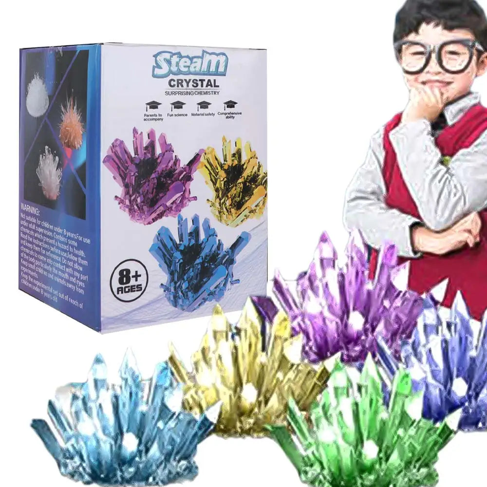 Grow a Crystal Crystal Growing Science Kit Colored Crystals Easy To Grow Science Experiments Toy Stirring Sticks DIY Craft