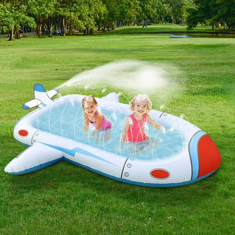 Children Play Sprinkler Pad Summer Beach Inflatable Spray Mat Outdoor Game Toy Garden Lawn Swimming Pool Mat Bathtub for Kids