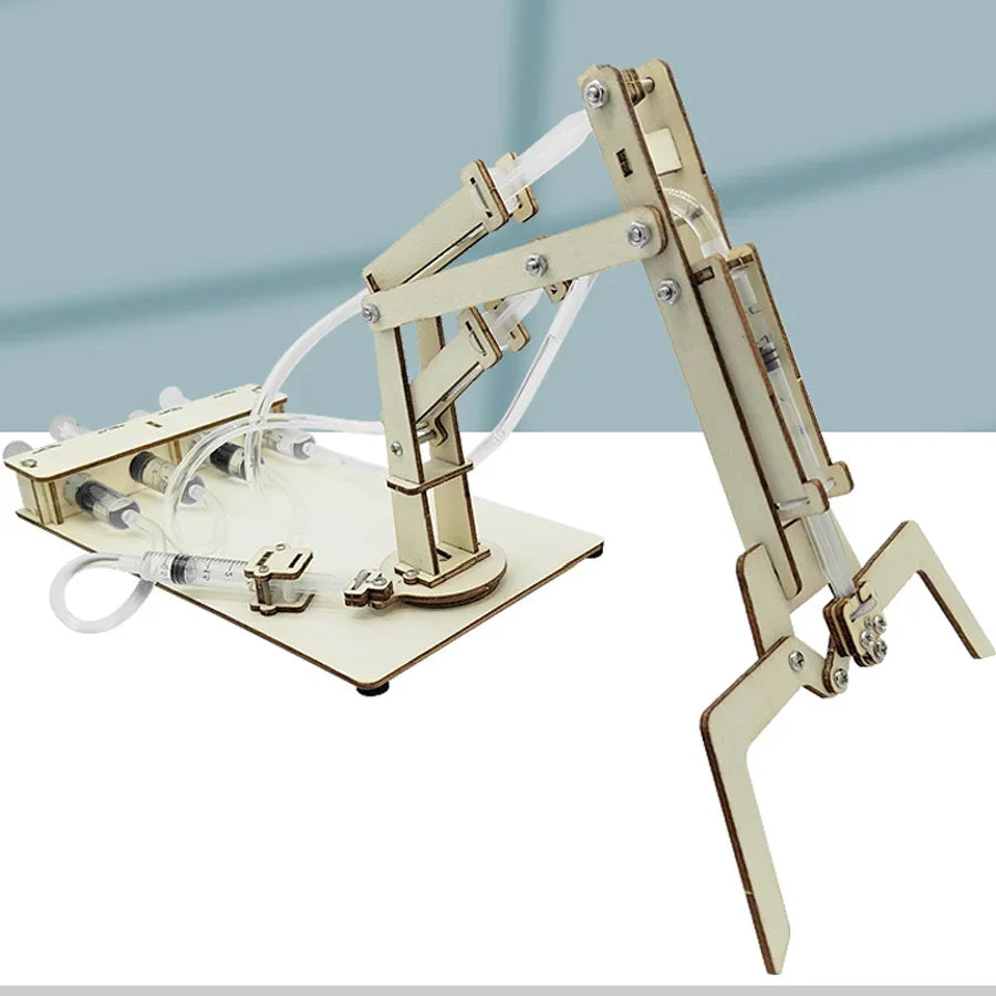 DIY Hydraulic Mechanical Arm Model Technology Physics Science Toys Experimental Tool Kit Learning Educational Toy School Supply