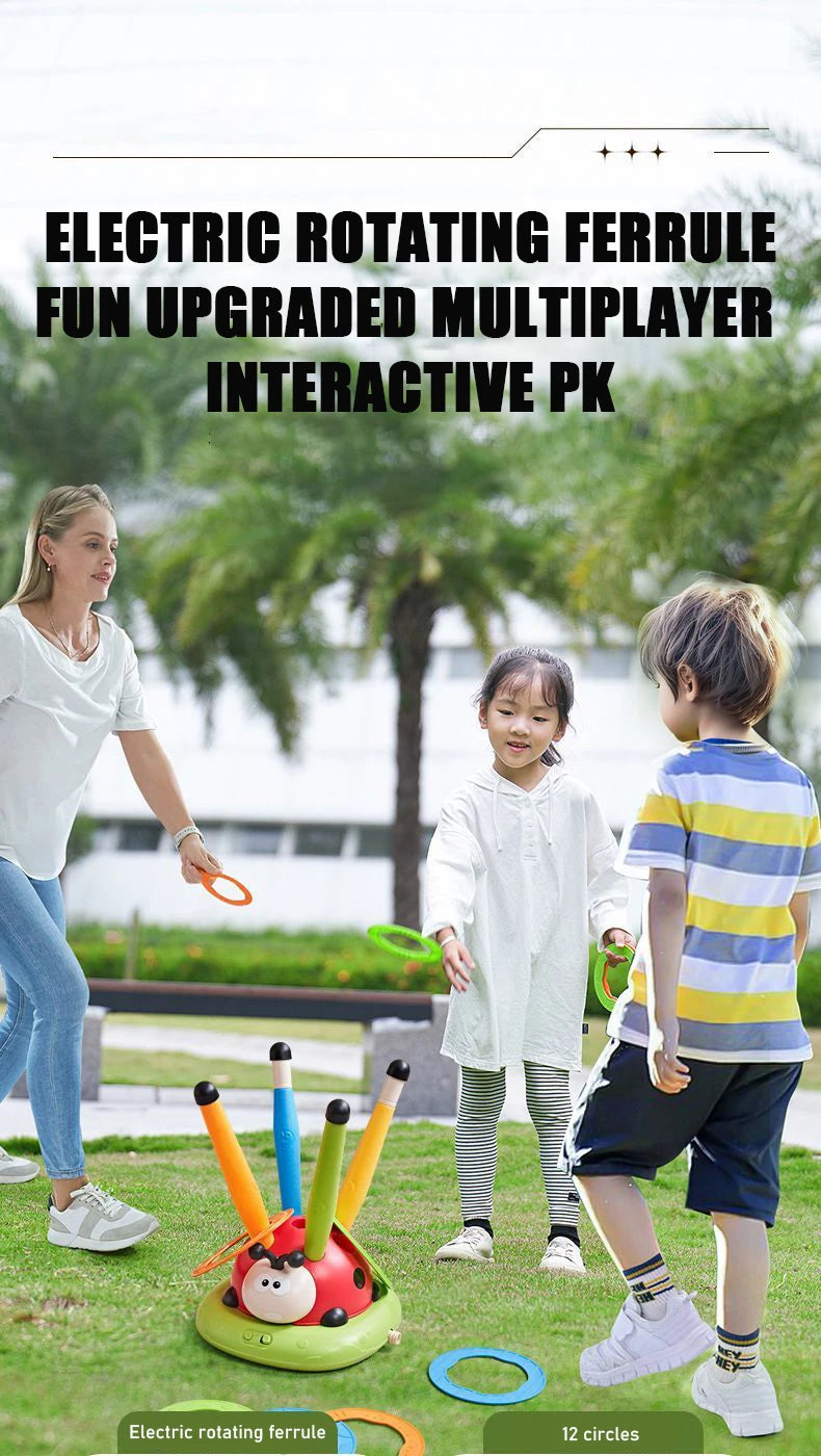 3-In-1 Kid Skipping Rope Machine Ferrule Game Adjustable Sport Machine Somatosensory Training Toy Indoor Outdoor Sport Equipment