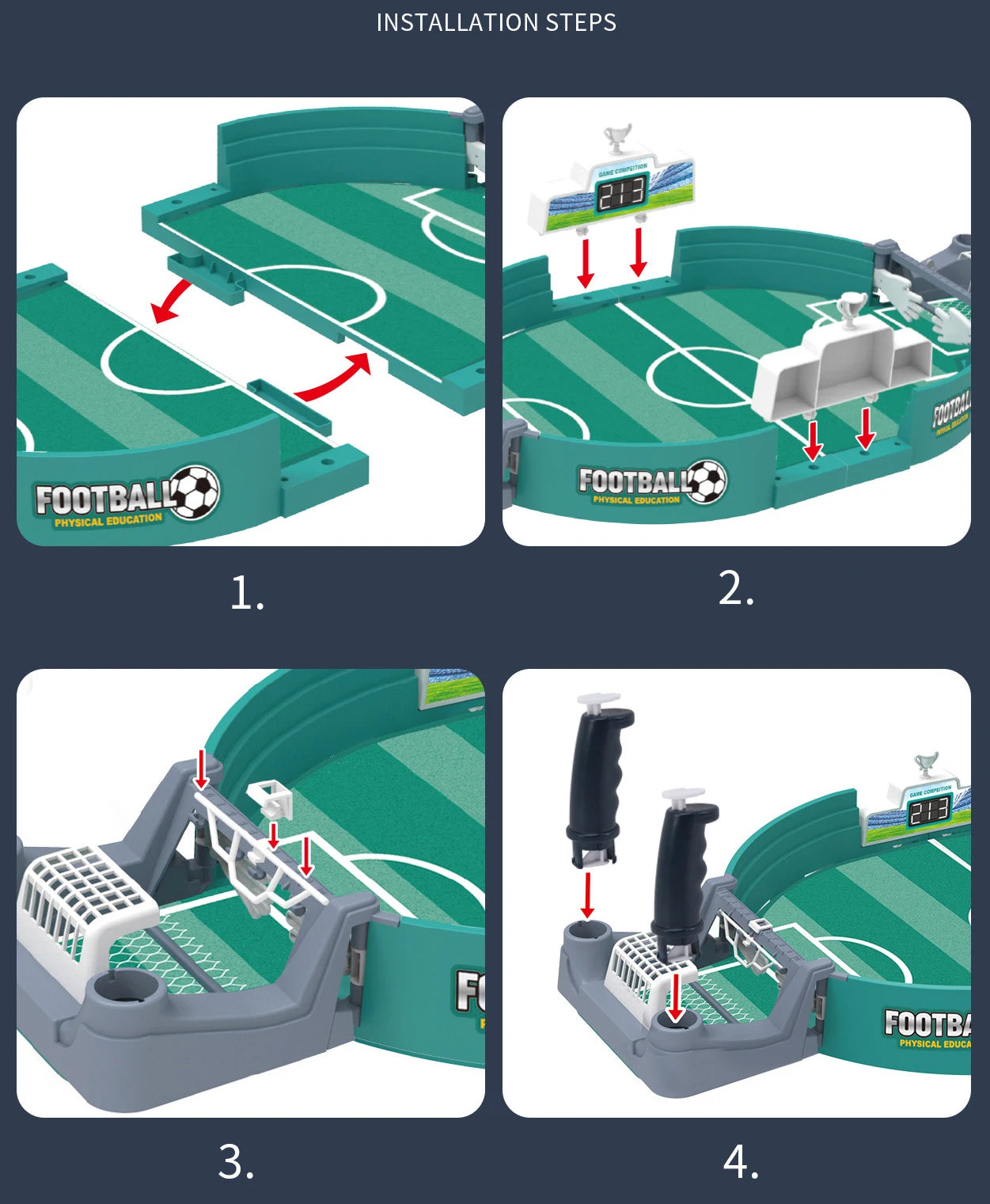 Soccer Table Football Board Game For Family Party Tabletop Soccer Toys Kids Boys Outdoor Brain Game