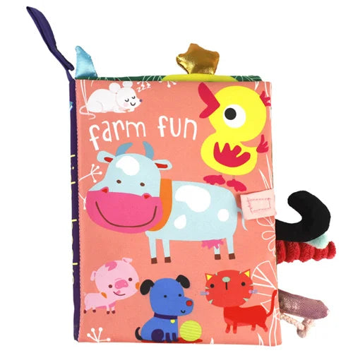 0-36Months Baby Rattles Mobiles Toy Soft Animal Cloth Book Newborn Stroller Hanging Toy Bebe Early Learning Educate Baby Toys