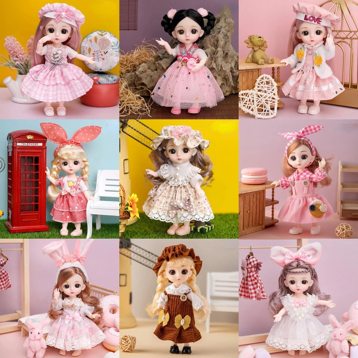 Mini Doll Princess Doll With Moveable Joint