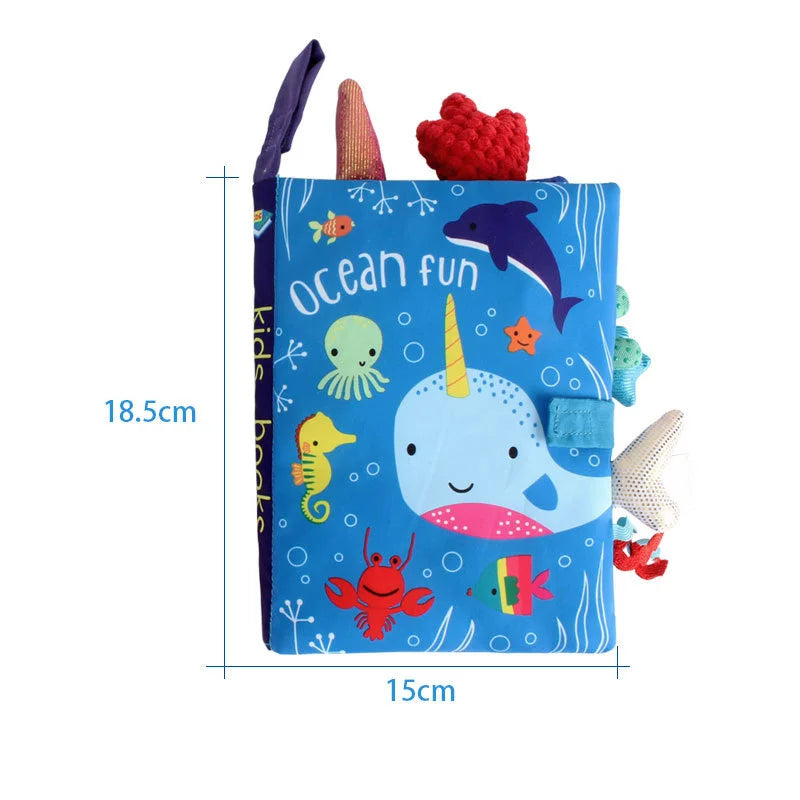 0-36Months Baby Rattles Mobiles Toy Soft Animal Cloth Book Newborn Stroller Hanging Toy Bebe Early Learning Educate Baby Toys