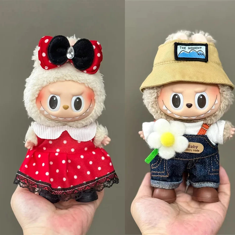 Mini Doll Clothing 15-17cm Labubu Clothing Accessories