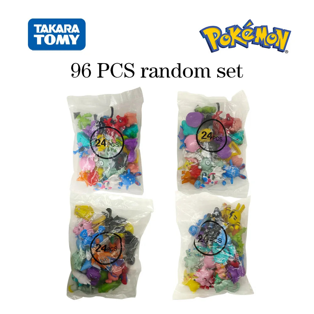 Pokemon Mini Figures 2-3CM  Anime Action Pikachu