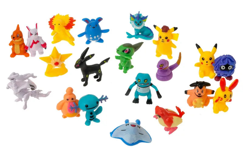 Pokemon Mini Figures 2-3CM  Anime Action Pikachu