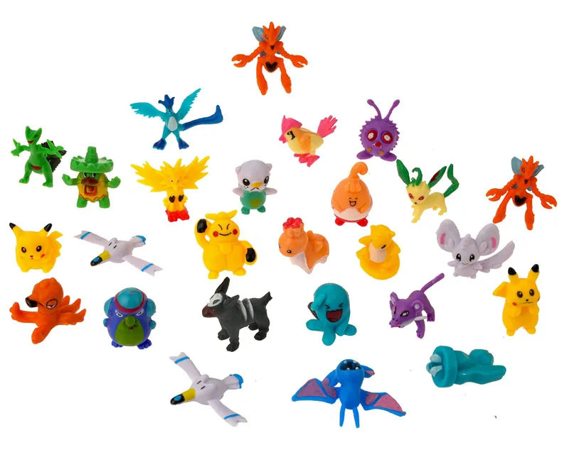 Pokemon Mini Figures 2-3CM  Anime Action Pikachu