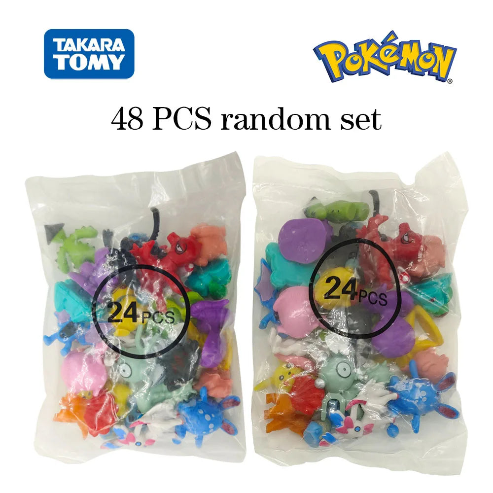 Pokemon Mini Figures 2-3CM  Anime Action Pikachu