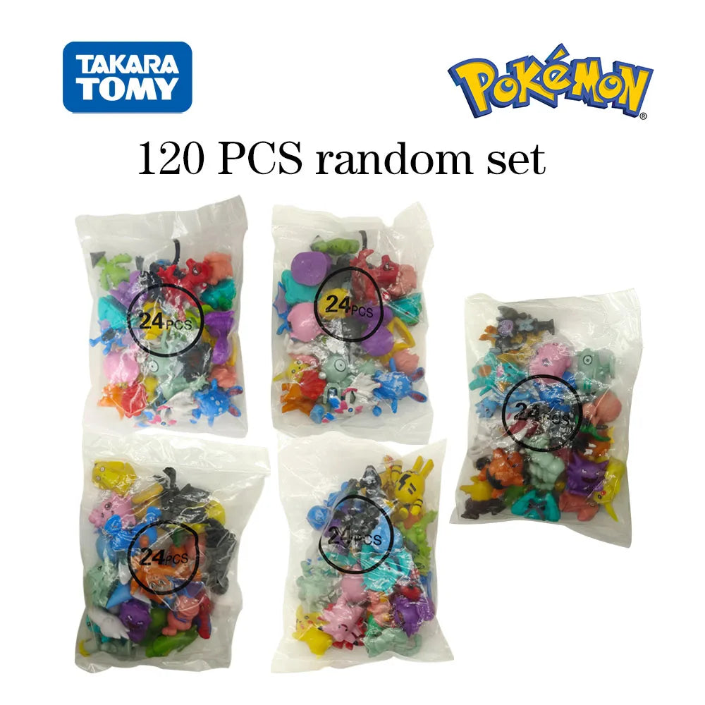 Pokemon Mini Figures 2-3CM  Anime Action Pikachu