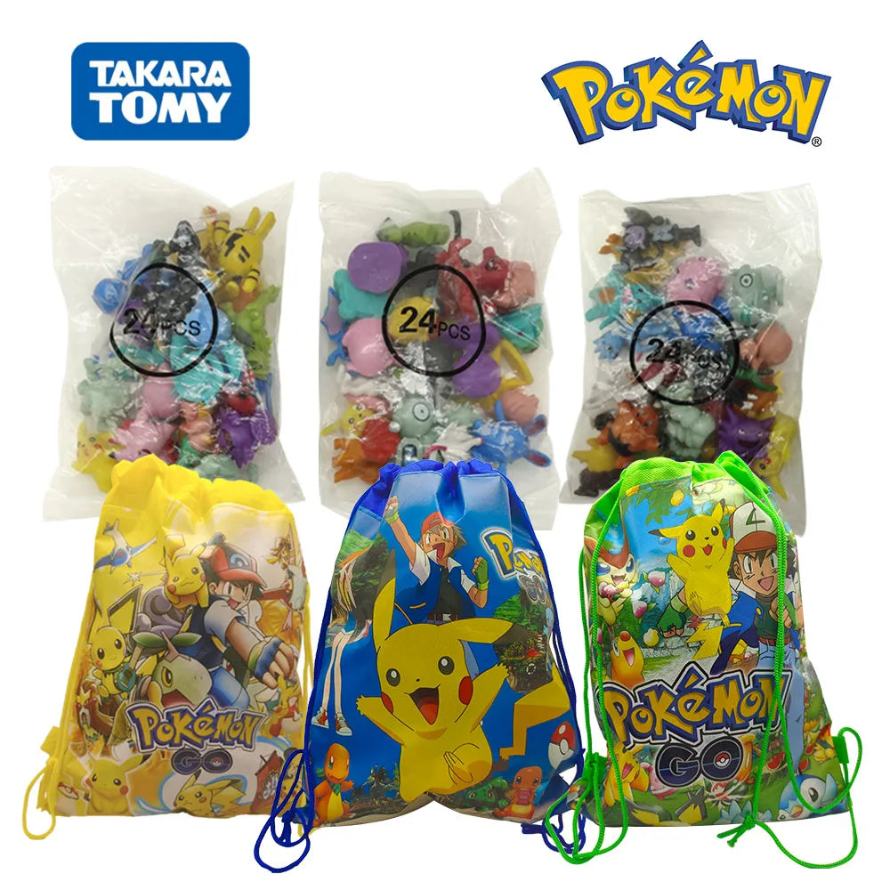 Pokemon Mini Figures 2-3CM  Anime Action Pikachu