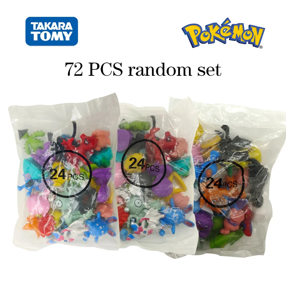 Pokemon Mini Figures 2-3CM  Anime Action Pikachu
