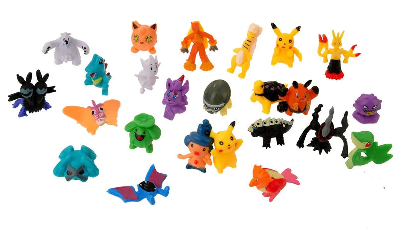 Pokemon Mini Figures 2-3CM  Anime Action Pikachu